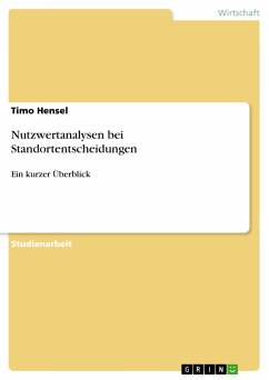 Nutzwertanalysen bei Standortentscheidungen (eBook, ePUB) - Hensel, Timo
