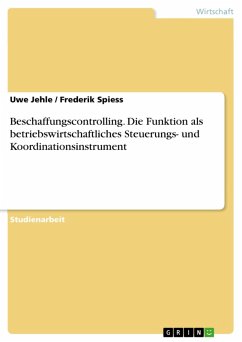 Cover Beschaffungscontrolling (eBook, ePUB)