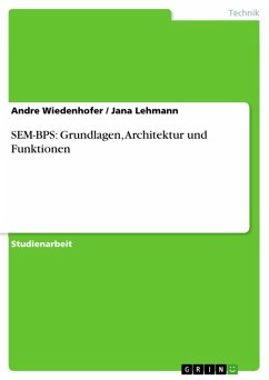 SEM-BPS: Grundlagen, Architektur und Funktionen (eBook, ePUB) - Wiedenhofer, Andre; Lehmann, Jana