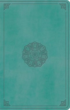 ESV Large Print Value Thinline Bible (Trutone, Turquoise, Emblem Design)