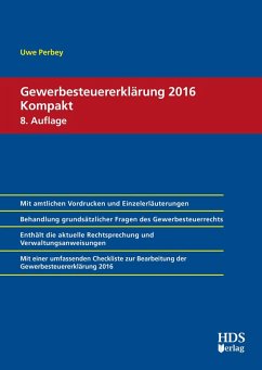 Gewerbesteuererklärung 2016 Kompakt (eBook, PDF) - Perbey, Uwe