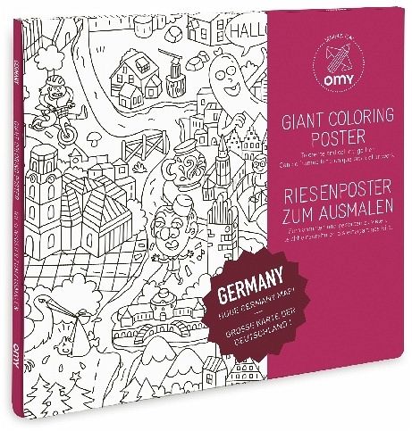 Giant Coloring Poster 70 x 100, Deutschland Giant Coloring Poster 70 x 100, Deutschland