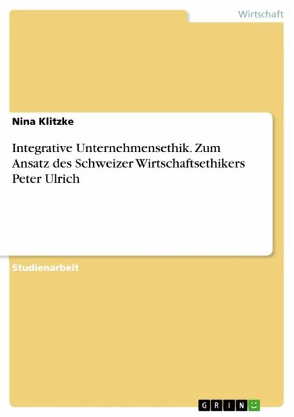 Integrative Unternehmensethik (eBook, ePUB)