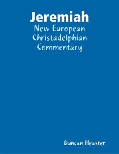 Cover Jeremiah: New European Christadelphian Commentary (eBook, ePUB)