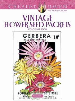 Creative Haven Vintage Flower Seed Packets Coloring Book - Noble, Marty