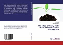 The effect of heavy metal stress on two species of Alternanthera - Swapna, T. S.;Chinmayee M., Devi