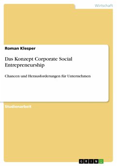Das Konzept Corporate Social Entrepreneurship (eBook, PDF) - Klesper, Roman
