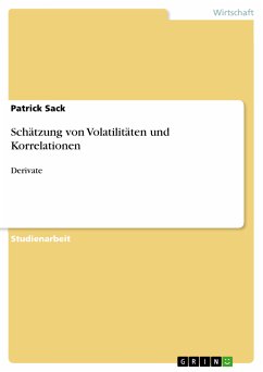 Schätzung von Volatilitäten und Korrelationen (eBook, ePUB)