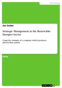 Strategic Management in the Renewable Energies Sector (eBook, ePUB)