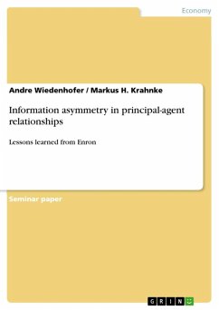 Information asymmetry in principal-agent relationships (eBook, ePUB) - Wiedenhofer, Andre; Krahnke, Markus H.