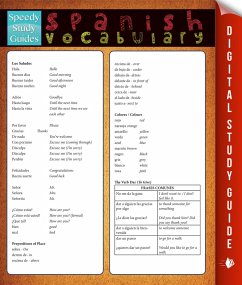 Spanish Vocabulary (Speedy Study Guides) (eBook, ePUB) - Publishing, Speedy