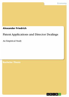 Patent Applications and Director Dealings (eBook, ePUB)