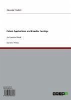 Patent Applications and Director Dealings (eBook, ePUB) - Friedrich, Alexander