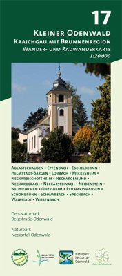 Odenwald Freizeitkarte Kleiner Odenwald - Kraichgau mit Brunnenregion