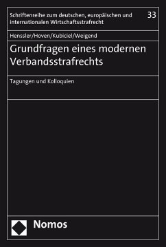 Cover Grundfragen eines modernen Verbandsstrafrechts (eBook, PDF)