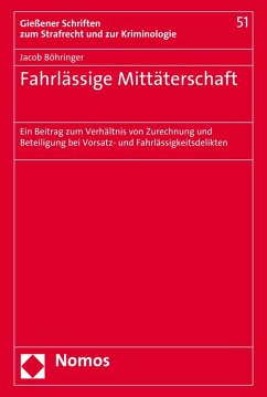 Fahrlässige Mittäterschaft (eBook, PDF) - Böhringer, Jacob