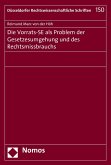 Die Vorrats-SE als Problem der Gesetzesumgehung und des Rechtsmissbrauchs (eBook, PDF)