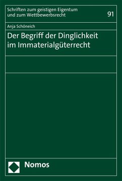 Cover Der Begriff der Dinglichkeit im Immaterialgüterrecht (eBook, PDF)