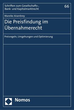 Die Preisfindung im Übernahmerecht (eBook, PDF) - Aisenbrey, Mareike