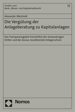 Die Vergütung der Anlageberatung zu Kapitalanlagen (eBook, PDF) - Weinhold, Alexander