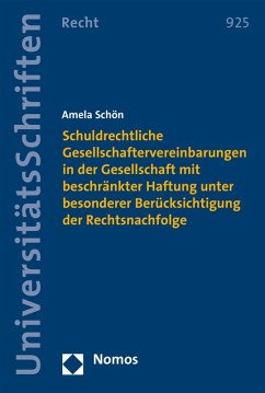 Cover Schuldrechtliche Gesellschaftervereinbarungen in der Gesellschaft mit beschränkter Haftung unter besonderer Berücksichtigung der Rechtsnachfolge (eBook, PDF)