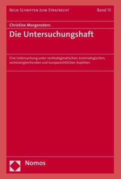 Die Untersuchungshaft (eBook, PDF) - Morgenstern, Christine