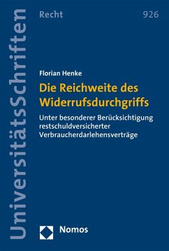 Die Reichweite des Widerrufsdurchgriffs (eBook, PDF) - Henke, Florian