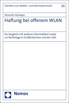 Haftung bei offenem WLAN (eBook, PDF) - Kipshagen, Alexander