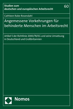 Angemessene Vorkehrungen für behinderte Menschen im Arbeitsrecht (eBook, PDF) - Rabe-Rosendahl, Cathleen