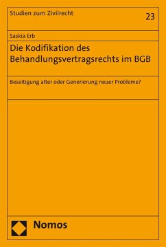 Cover Die Kodifikation des Behandlungsvertragsrechts im BGB (eBook, PDF)