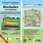 NaturNavi Wanderkarte mit Radwegen Wiesbaden und Umgebung