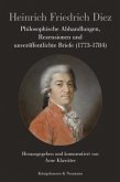 Philosophische Abhandlungen, Rezensionen und unveröffentlichte Briefe (1773-1784)