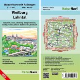NaturNavi Wanderkarte mit Radwegen Weilburg - Lahntal NaturNavi Wanderkarte mit Radwegen Weilburg - Lahntal