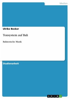 Tonsystem auf Bali (eBook, ePUB)