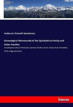 Genealogical Memoranda of the Quisenberry Family and Other Families - Quisenberry, Anderson Chenault