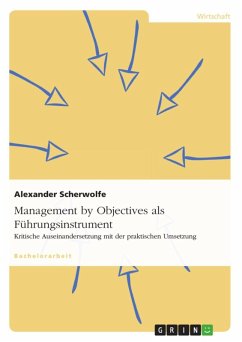 Management by Objectives als Führungsinstrument (eBook, ePUB) - Scherwolfe, Alexander