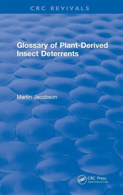 Cover Glossary Of Plant Derived Insect Deterrents