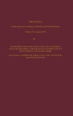 The ANNALS of the American Academy of Political and Social Science - Reamer, Andrew; Lane, Julia; Foster, Ian