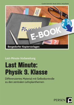 Last Minute: Physik 9. Klasse (eBook, PDF) - Schmidt, Carolin; Seifert, Hardy; Barth, Antje