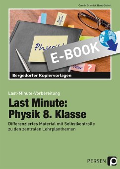 Last Minute: Physik 8. Klasse (eBook, PDF) - Schmidt, Carolin; Seifert, Hardy