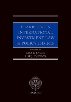 Yearbook on International Investment Law & Policy 2015-2016 (eBook, ePUB) - E. Sachs, Lisa; Johnson, Lise