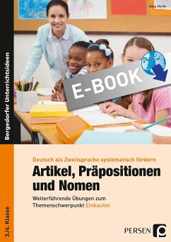 Artikel, Präpositionen und Nomen - Einkaufen 3/4 (eBook, PDF) - Herkt, Nina