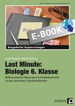 Last Minute: Biologie 6. Klasse (eBook, PDF) - Dziomba, Rebecca; Konz, Tina; Seim, Michaela