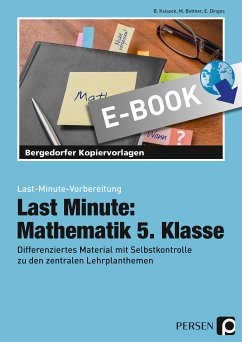 Last Minute: Mathematik 5. Klasse (eBook, PDF) - Ksiazek, Bernard; Bettner, Marco; Dinges, Erik