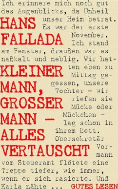 Kleiner Mann, großer Mann - alles vertauscht (eBook, ePUB) - Fallada, Hans