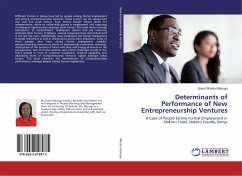 Determinants of Performance of New Entrepreneurship Ventures