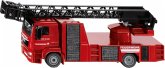 SIKU 2114 - Feuerwehr Drehleiter, 1:50, Metall, Kunststoff, Rot, Ausziehbare Drehleiter