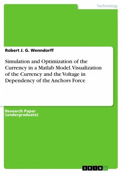 Simulation and Optimization of the Currency in a Matlab Model. Visualization of the Currency and the Voltage in Dependency of the Anchors Force