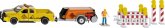 SIKU 3505 - RAM 1500 Pick-up mit Kompressoranhänger, Schranken und Figur, 1:50 SIKU 3505 - RAM 1500 Pick-up mit Kompressoranhänger, Schranken und Figur, 1:50