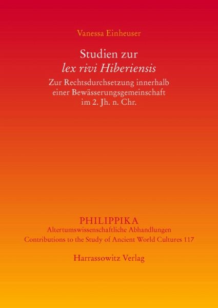 Studien zur lex rivi Hiberiensis (eBook, PDF)